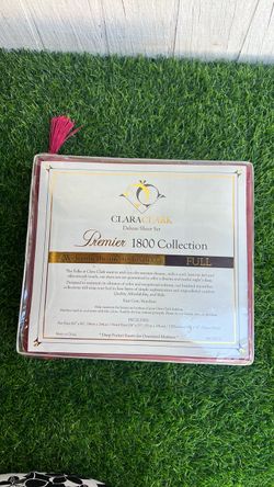 This is a Clara Clark Premi 1800 Collection full-size deluxe bed sheet set in its original packaging.    Hacer una pregunta adiciona