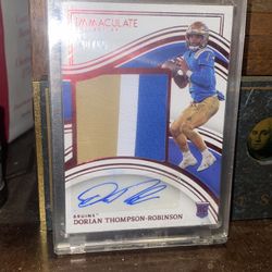 2023 Immaculate Collegiate Collection Dorian Thompson-Robinson RPA /65