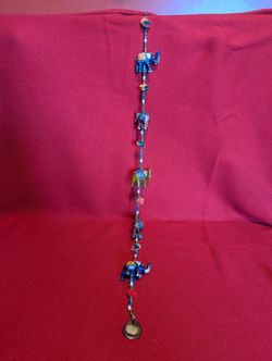 Colorful Prosperity Tota Hand Painted Elephant Wall Hanging 