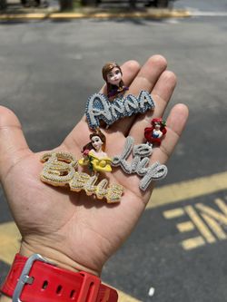 👑 Disney Princesses Custom Name Pendant! 👑♥️💎