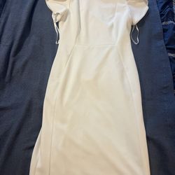 Calvin Klein White Dress 