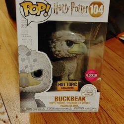Harry Potter Buckbeat FLOCKED EXCLUSIVE Black Eyes Pop