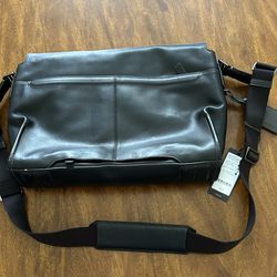 Tumi Leather Messenger Bag
