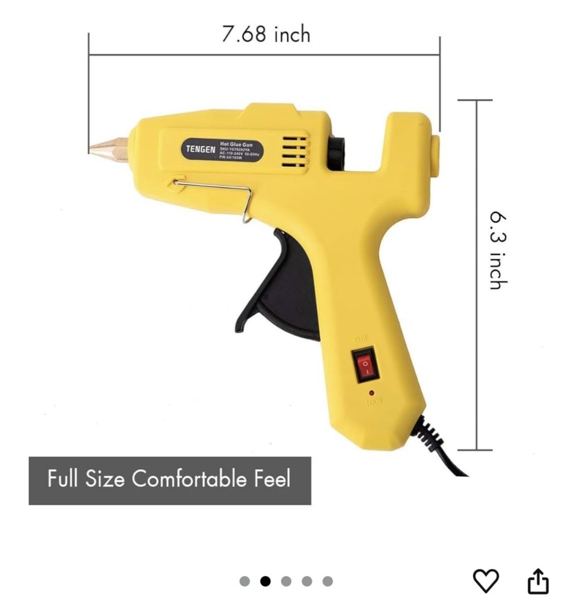 Hot Glue Gun Kit, Premium Glue Gun and Sticks Set (with 18 Hot Glue Gun Sticks), Craft Glue