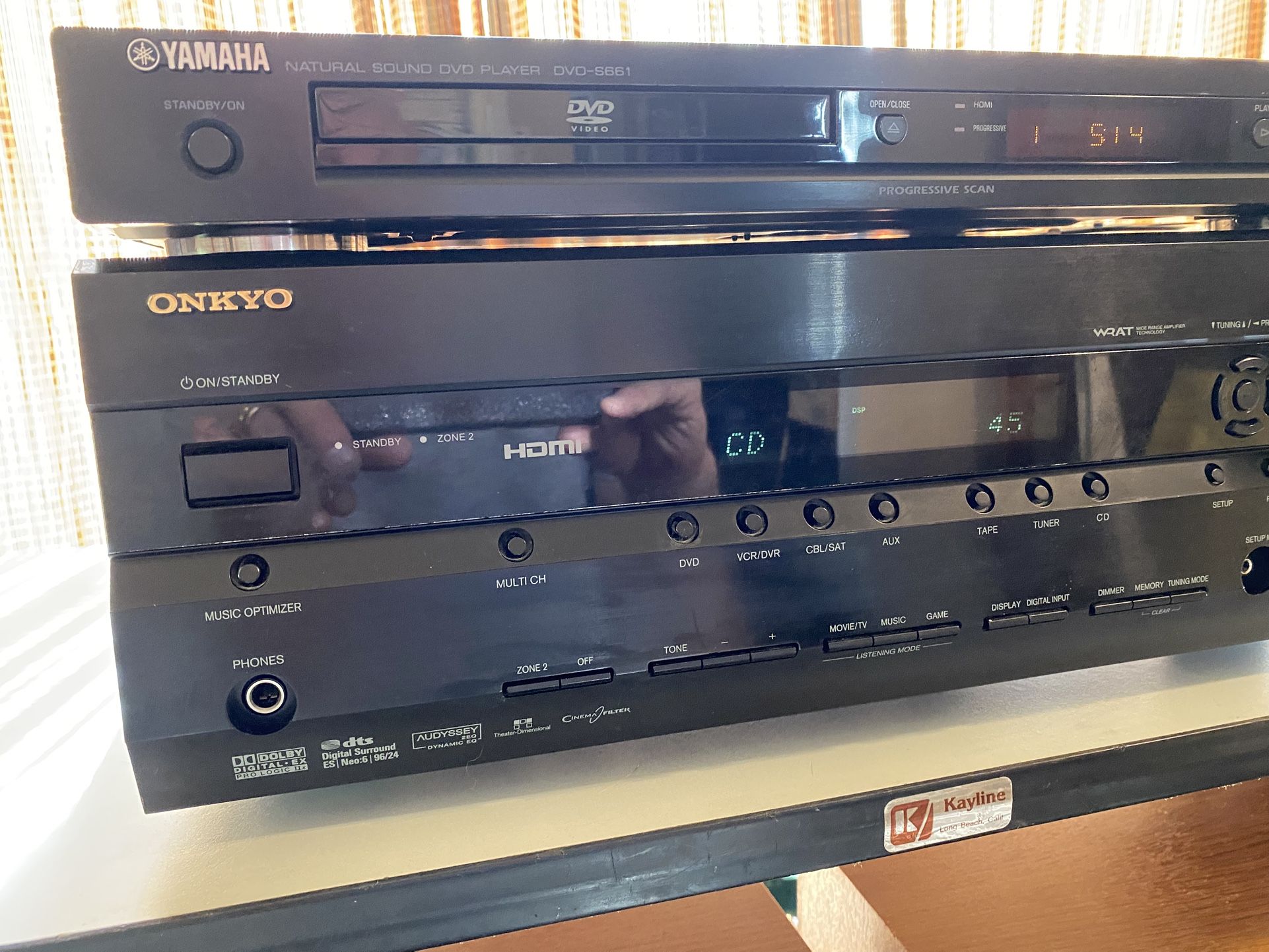 ONKYO TX—SR506 STEREO/7.1 DOLBY~SURROUND RECEIVER W/REMOTE
