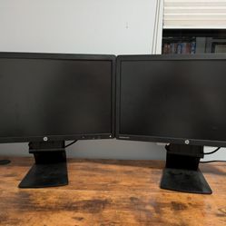 Two HP 22" Monitors