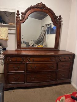 Victorian dresser with mirror