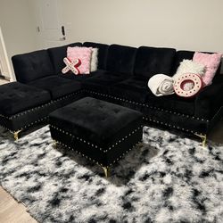 Two Piece Sofa Ottoman Set 
