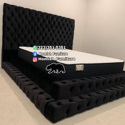 New In Box Queen Or King Bed Frame With Mattress (read description below )