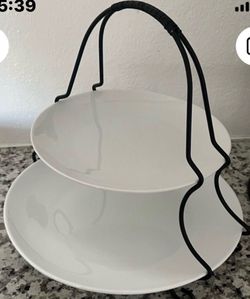2 Tier serving plate