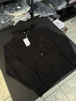 DIOR Homme Black Embroidered Hoodie