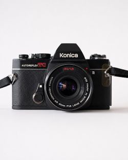 Konica Autoreflex TC 35mm Film Camera w/ Hexanon AR 40mm f/1.8 Lens