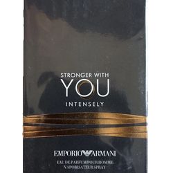 Emporio Armani Stronger With You Intensely Eau de Parfum 3.3 oz 100ml Men Spray NEW