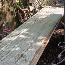 Sixteen (15) Ft Sheets Of  TIN With Trim Pieces 