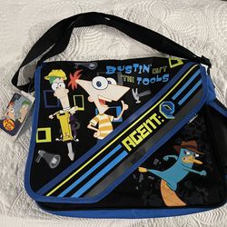 Disney Phineas and Ferb Messenger Bag (NWT)