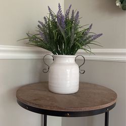 Jar Milk Can / Vase With Flower 
