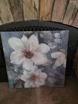 Beautiful canvas print with hints of metallics