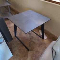 Two End Tables Gray And Black