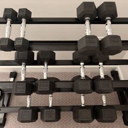 Dumbbell Rack & Dumbbells