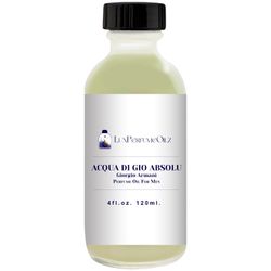 Acqua DG Absolu Concentrated Perfume Oil for Men - 4 Oz. (120 ML) Boston Bottle