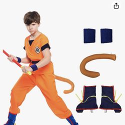 Anime Cosplay, Dragon Ball, Kids , Halloween Costume. L And XL