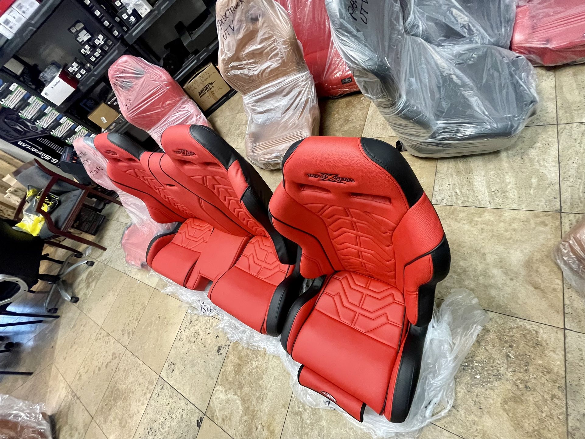 Triple X. Front Bucket Seats & Rear Bench ( CanAm Maverick X3) for