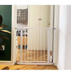 BalanceFrom Easy Walk-Thru Safety Gate for Doorways and Stairways with Auto-Close/Hold-Open Features, Fits 29.1 - 33.8 Inch Openings