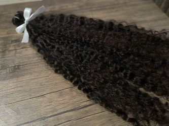 Hair extensions curly  100% human weft 150 gr
