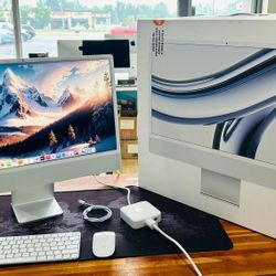 Apple IMAC 24-inch 2023 M3 8GB 1TB Four Ports Warranty till 08/15/2025 Like New IN BOX