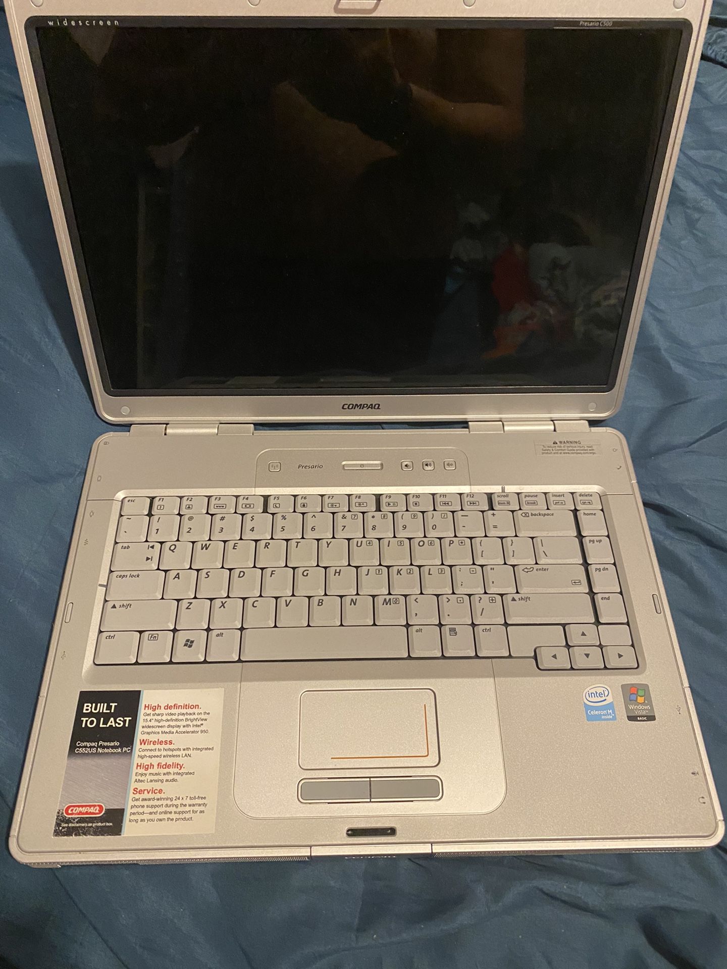 Compaq Laptop Model C500