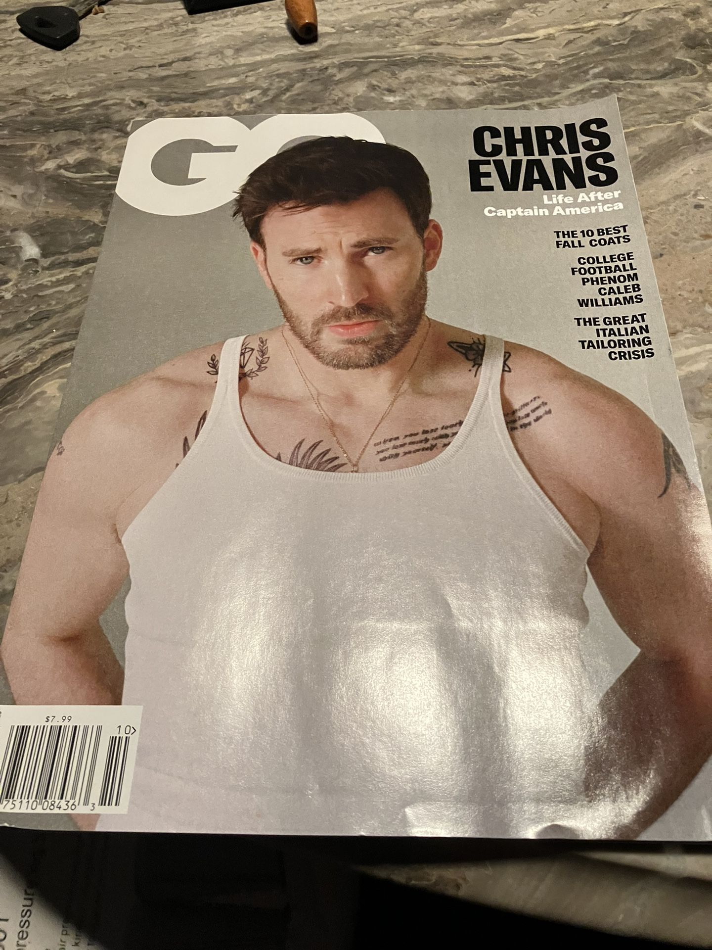 GQ MAGAZINE USA - OCTOBER 2023 - CHRIS EVANS - BRAND NEW