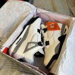 Jordan 4 Retro White Cement 