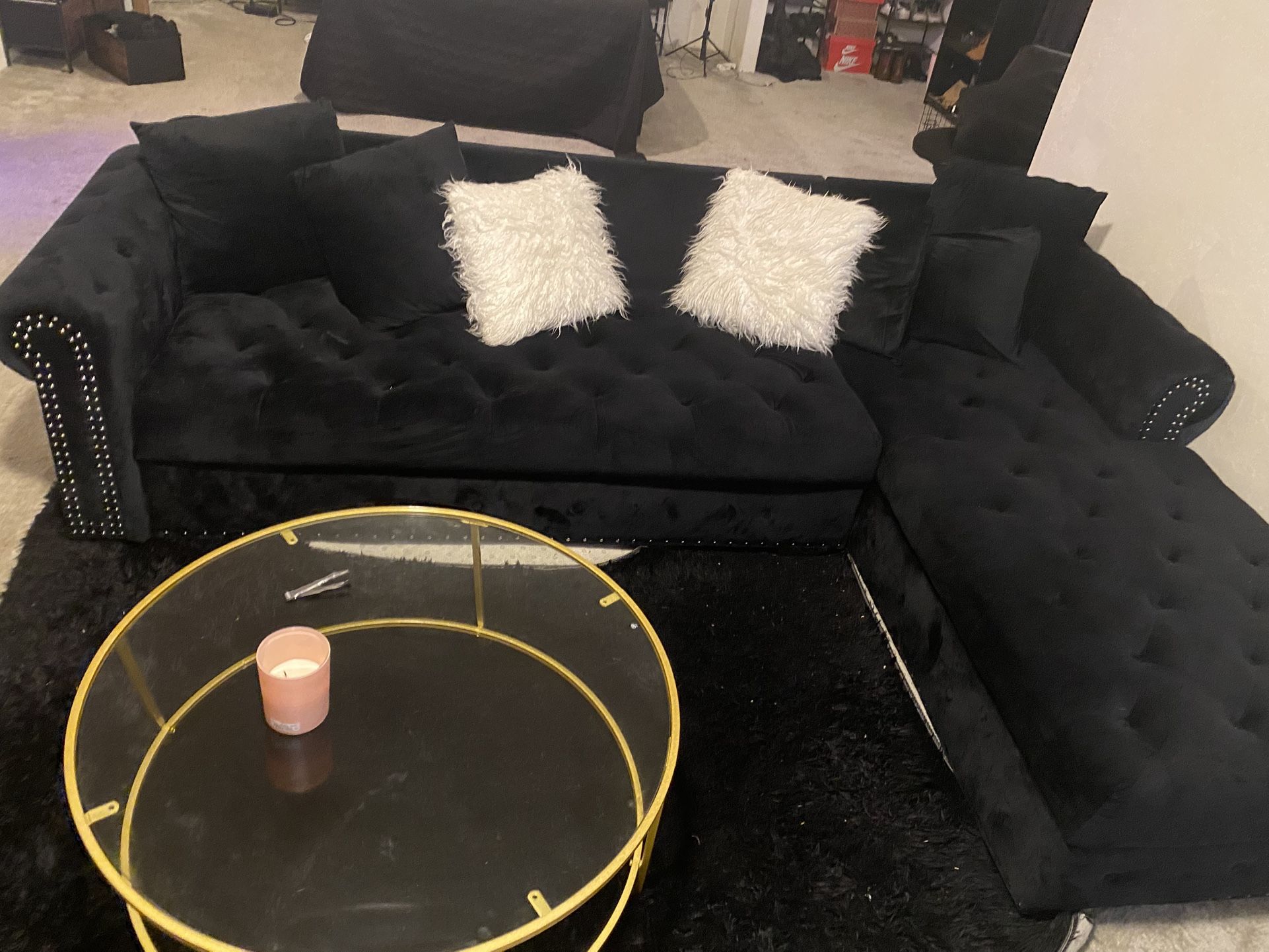 Black Sectional Couch