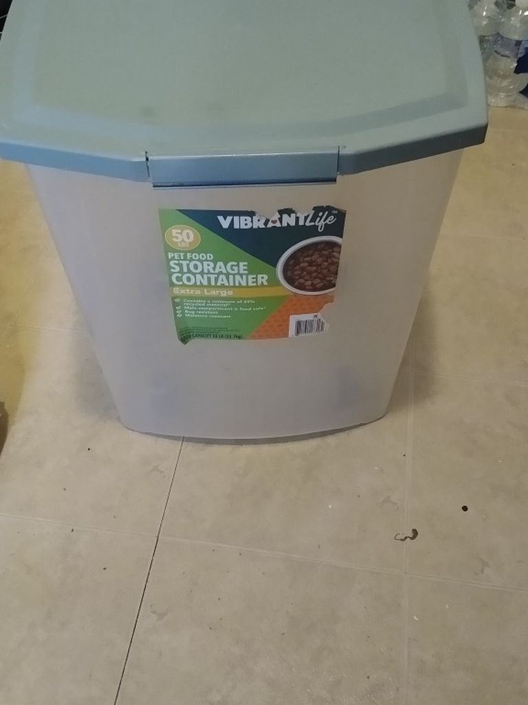 Vibrant life 50 Lbs Pet Food Storage Container