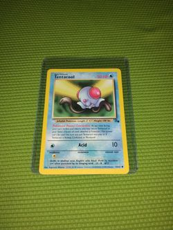 Near Mint 1999 Tentacool Pokémon Game Card - 56/62