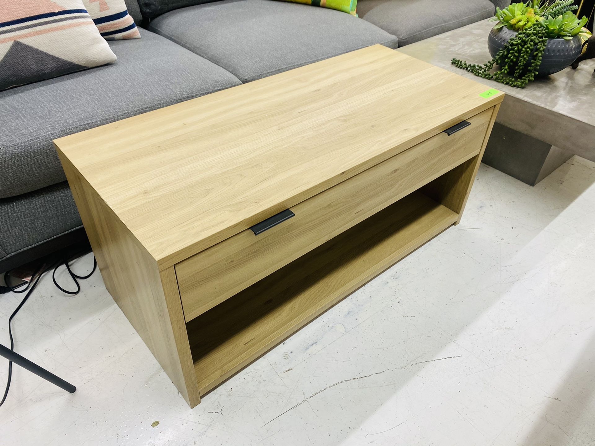 Coffee Table With Drawer, Natural Color