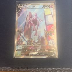 Mewtwo V Pokemon GO Alternate Art Card