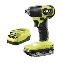RYOBI ONE+ HP 18V Brushless Cordless Compact Impact Driver Kit with 18V 2.0 Ah HIGH PERFORMANCE Battery and Charger=Ryb-140