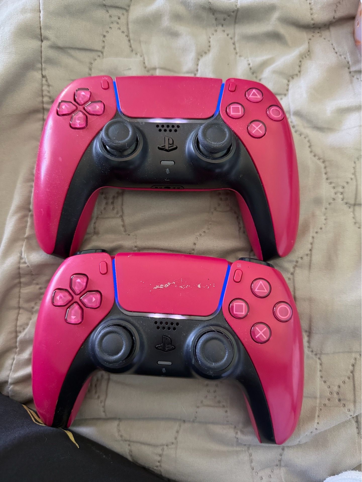 2 Ps5 Hot Pink Controllers