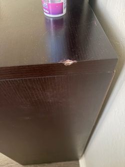 Dark Brown Wooden Dresser or Nightstand
