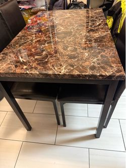 Faux marble table only