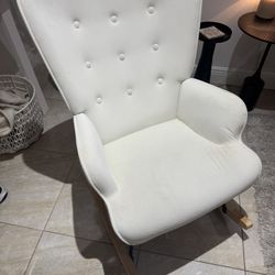Modern White Rocking Chair