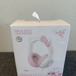 Razer Hello Kitty Kraken Kitty V2 USB Headset – Adorable Gaming Vibes Brand New