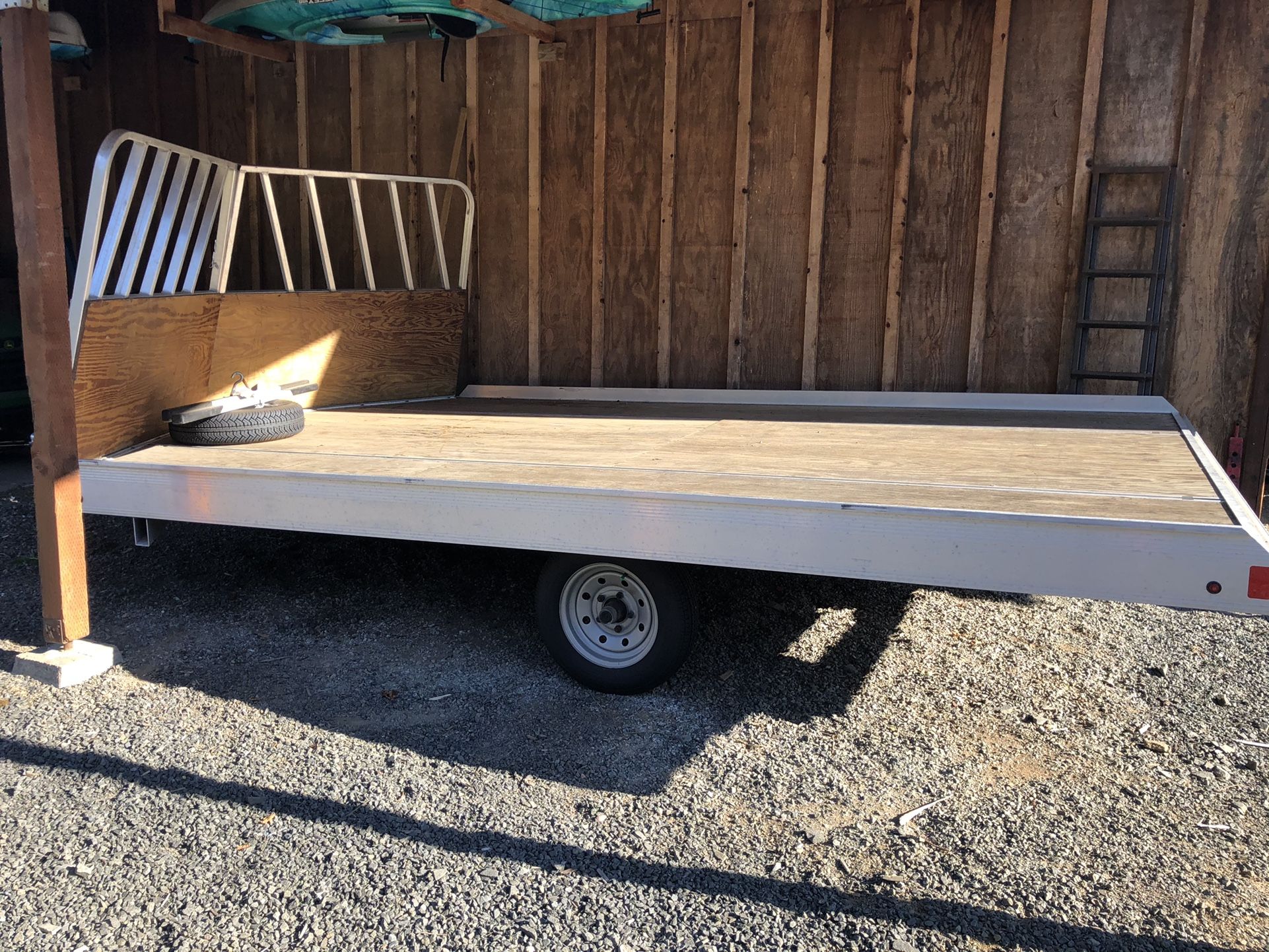 2 Place Aluminum Snowmobile Trailer