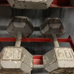 60 Lb Dumbbell Set 