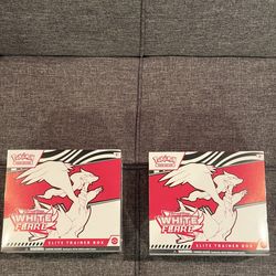 Pokemon White Flare ETB, Sealed, Lot of 2