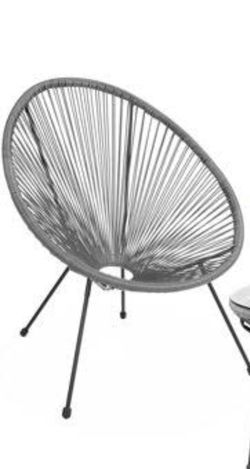 modern outdoor Or Indoor patio chair GREY