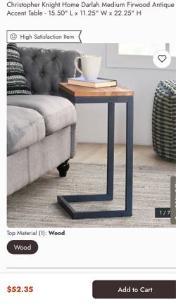 End table Wood and Metal