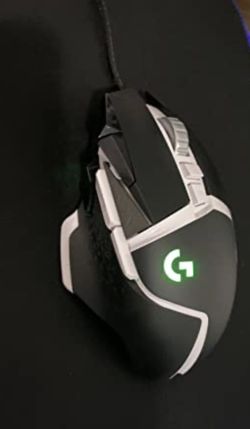 Logitech G502 Hero High Performance Gaming Mouse Special Edition, Hero 25K Sensor, 25 600 DPI, RGB, Adjustable Weights, 11 Programmable Buttons, On-Bo