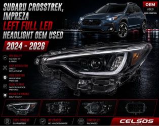 SUBARU CROSSTREK, IMPREZA LEFT FULL LED HEADLIGHT  2024  -  2026